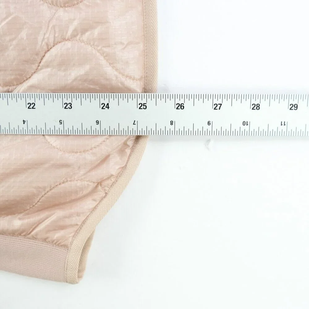 J. Crew Vest Women's XXS Quilted Double Full Zip #B8448 Light Pink Outdoor Vest - Picture 7 of 7